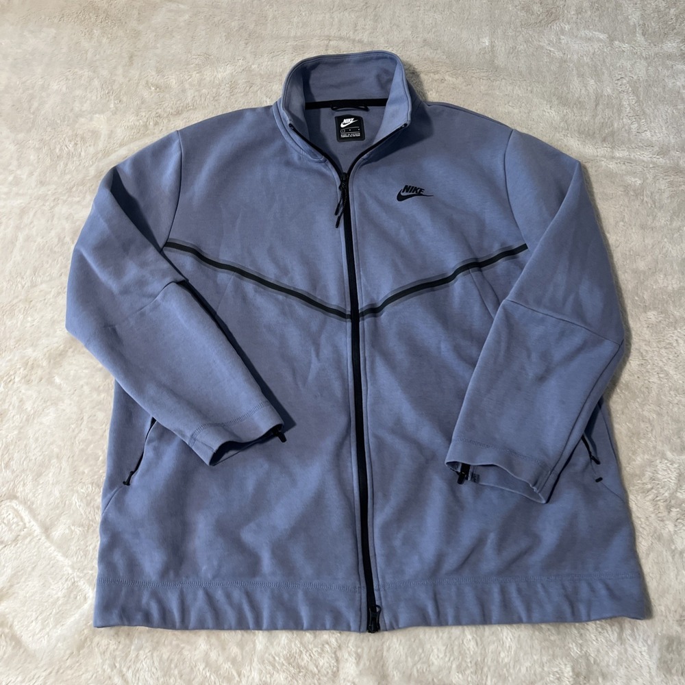Nike Tech Fleece Thistle Lilac Purple Full Zip Hoodie Jacket Large CU4489-569